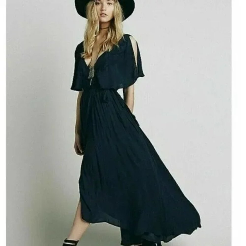 Free People Fiona Maxi Wrap Dress